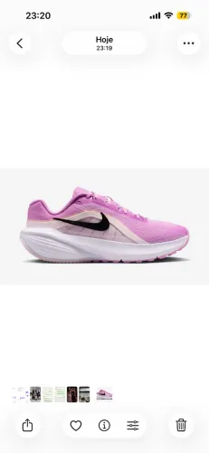 Tênis Feminino Nike Downshifer 14 preto e rosa