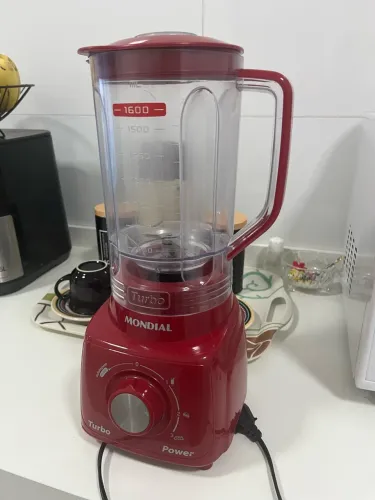 Oportunidade - Liquidificador Turbo Power Mondial Vermelho