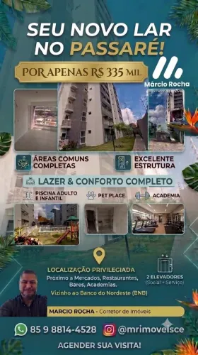 APARTAMENTO NO PASSARÉ POR R$ 335.000