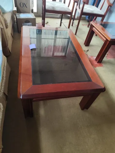 Conjunto de mesa de centro e mesa lateral