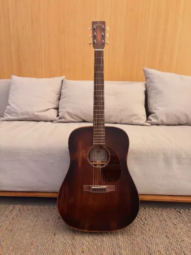 Violão Sigma Eletroacústico Aço DM-15E AGED Dreadnought Folk