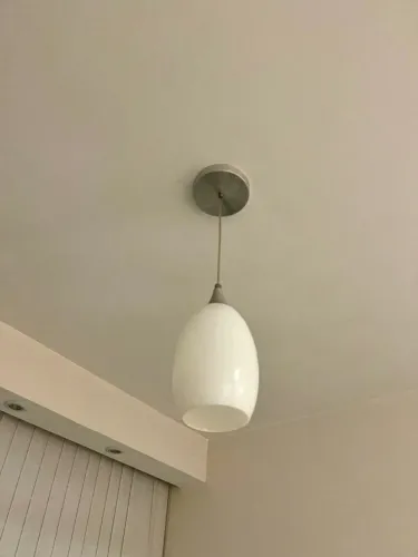 Lustre pendente de vidro 