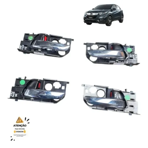 Kit 4 Maçanetas Internas Honda Hr-v 2015 A 2021 Cromada