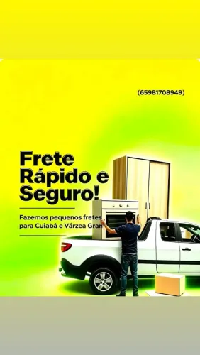 Fazemos pequenos frete para Cuiabá e Várzea Grande