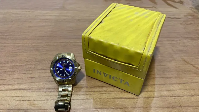 Invicta Pro Diver 19266 Original + Caixa - Azul/Dourado