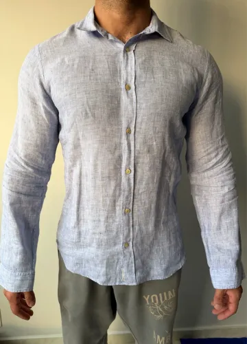 Camisa de linho Pineapple, tamanho 4