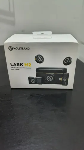 Microfone de lapela Hollyland Lark M2 Míni combo