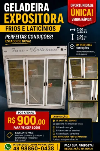 Geladeira expositora