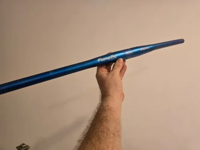 Guidão bike FUNN aloy 7005 - azul anodizado 710 mm x 31,8mm (novo)