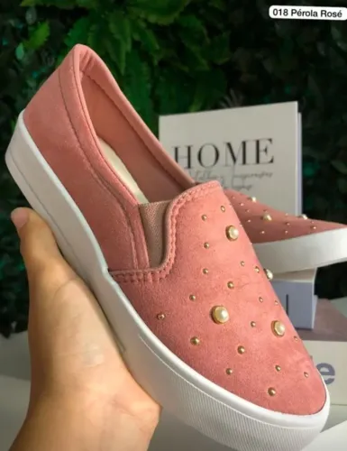 Sapatênis Feminino Rosa Queimado Fortaleza Solado Branco