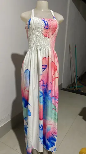  Vestido moda praia 