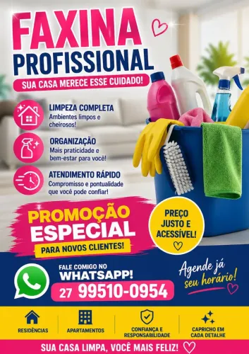 Serviço de faxina 