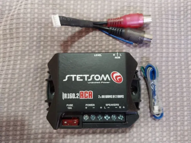 Modulo amplificador Stetson 2 canais fio e rca Novo.