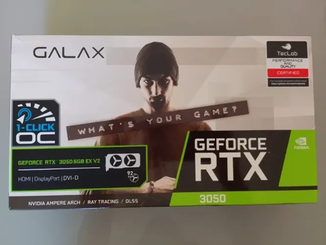 Placa de video RTX 3050 6GB Nova + Garantia !
