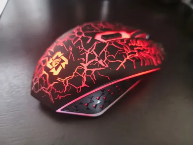Mouse Sem Fio Recarregável Wireles Optico Led Ergonômico