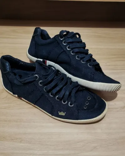 Tênis Osklen Riva Lona Lisa, Preto Unissex