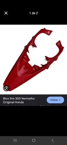 Bico de xre 300 original vermelho 