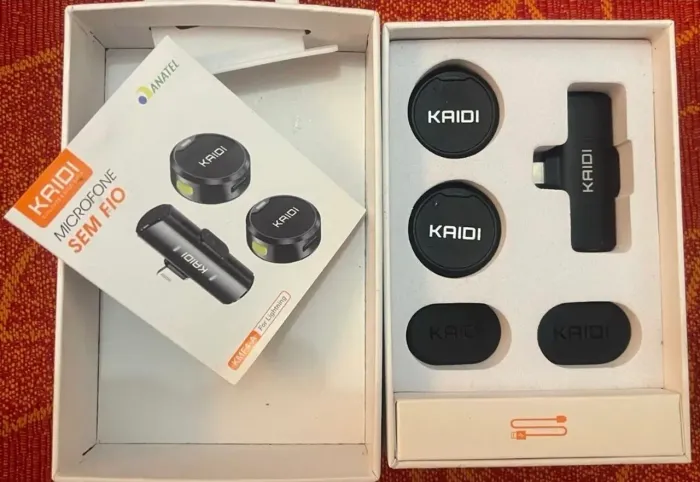 Microfone lapela Kaidi
