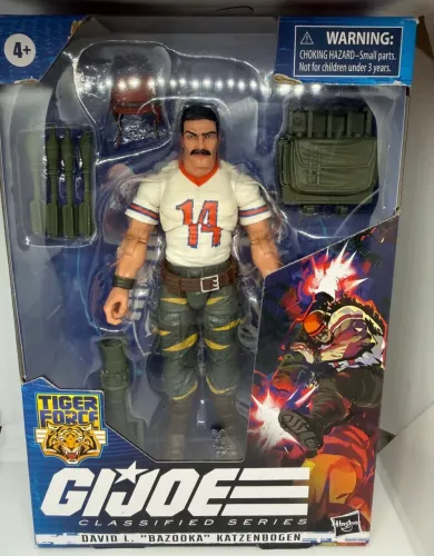 Gi Joe Classified Tiger Force David L. "Bazooka" comandos em ação 