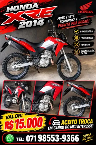 Xre 300 ano 2014
