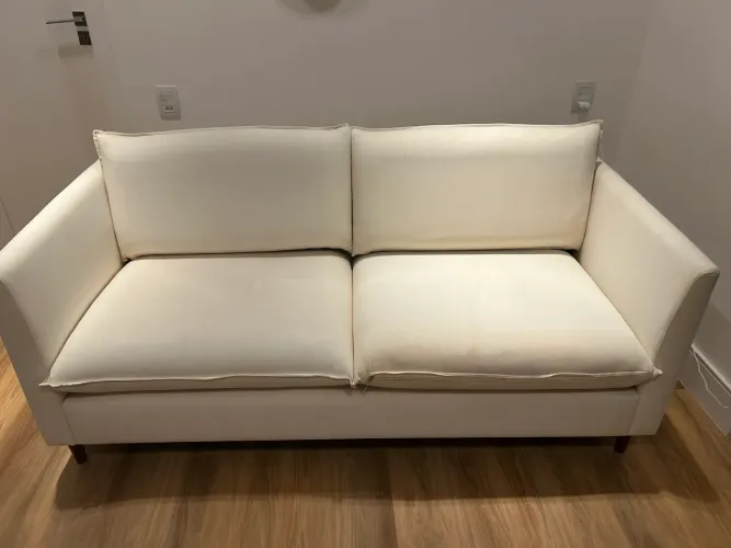 Sofá 3 Lugares Westwing Off White