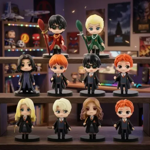 Action Figure Coleção Harry Potter 10 Miniaturas (Harry Potter®) Colecionável