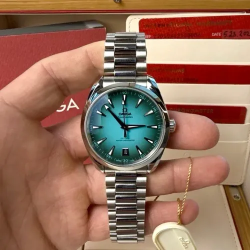 Relógio omega Aquaterra azul tifany automático 