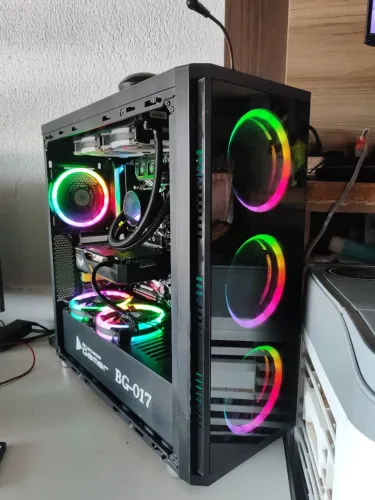 6 unidades fans argb mais controladora