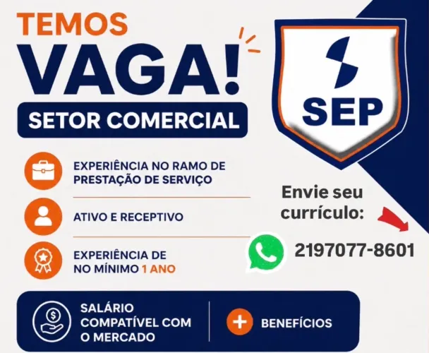 VAGA SETOR COMERCIAL