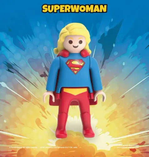 Supergirl - DC Playmobil Kinder Ovo Colecionável