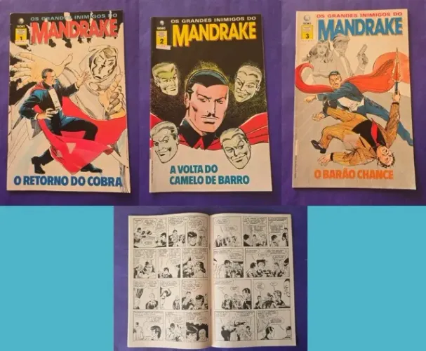 Hq Os Grandes Inimigos do Mandrake Vol. 01-02-03 (Minissérie/Globo)