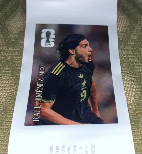 Figurinha Copa 2026 Raul Jimenez México no Rótulo 
