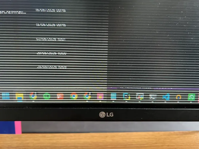 Monitor LG avariado
