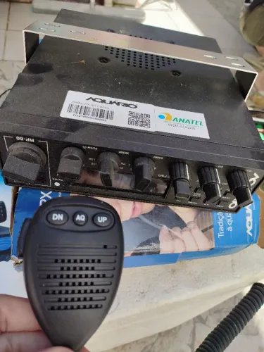 Rádio PX + fonte + antena caminhão