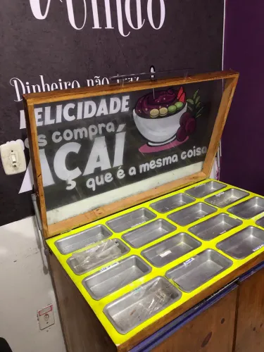 BALCÃO DE COMPLEMENTOS MACARRÃO AO VIVO OU ACAI