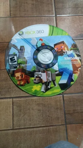 Almofadinha decorativa game Minecraft 39 cm de diâmetro