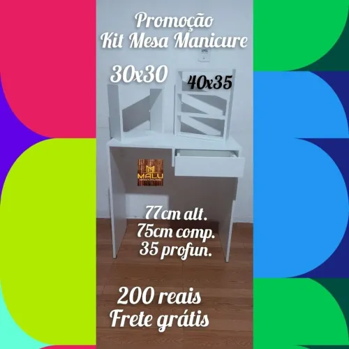 Promoção kit mesa manicure 