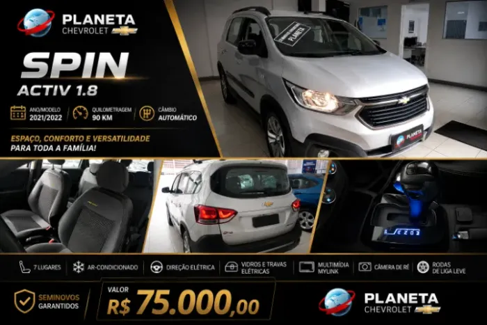 Chevrolet Spin Activ7 1.8 8V Econo.flex 5P Aut. 2020