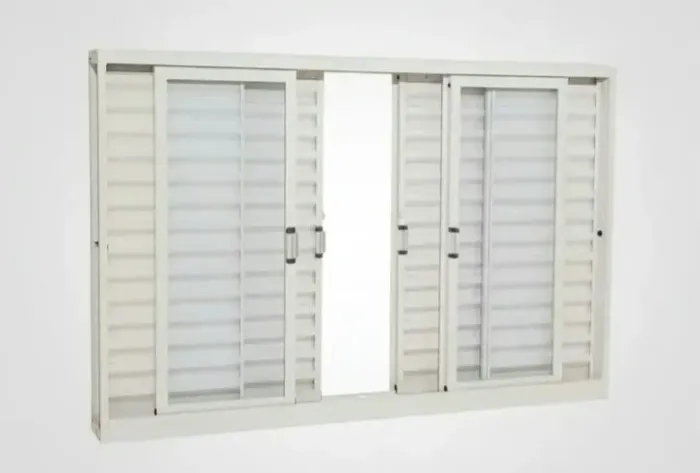 Janela de aço sassazaki 6 folhas 100x150x12