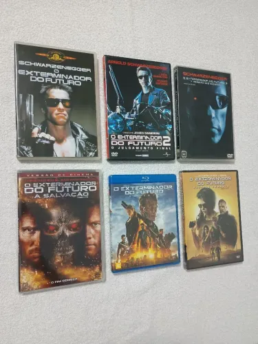 COLEÇÃO COMPLETA: O EXTERMINADOR DO FUTURO 5 DVD'S +1 BLU-RAY [Por favor leia a descrição]