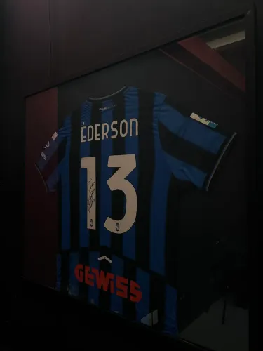 Camisa de jogo usada e Autografada pelo Éderson / Atalanta
