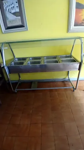 BUFFET SELF SERVICE TÉRMICO  8 CUBAS - TAMPO DE BLINDEX