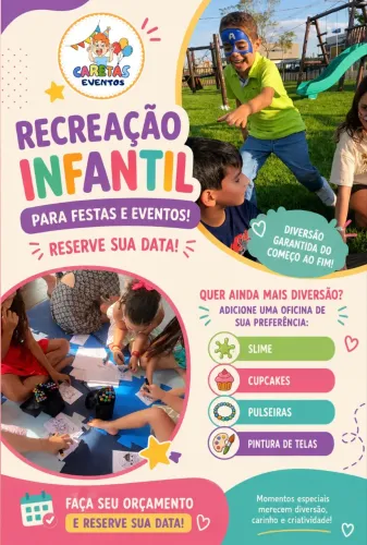 Recreação Infantil para festas e eventos