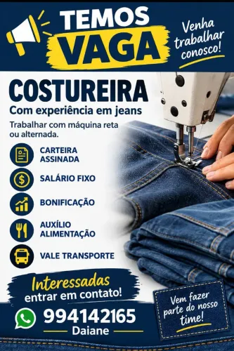 Contrata costureira