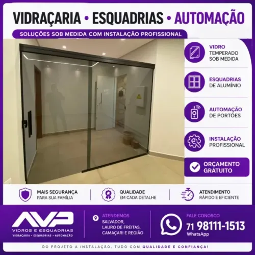 janela / box / portas em vidro temperado 