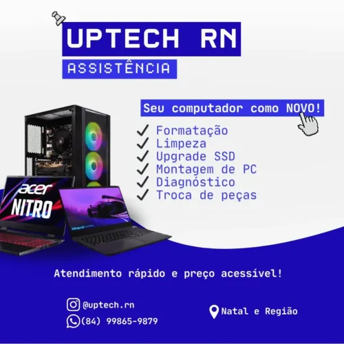 Assistência Técnica em PC e Notebook | Formatação, Upgrade e Manutenção - Natal RN