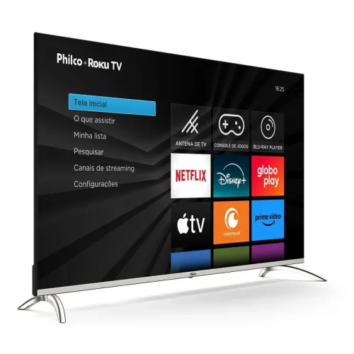 Televisão 50 polegadas smart Philco Roku 4k 