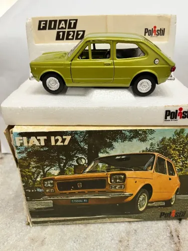 Raro Fiat 127 Polistil 1:25 Na Caixa Original (Anos 70 - Made in Italy)