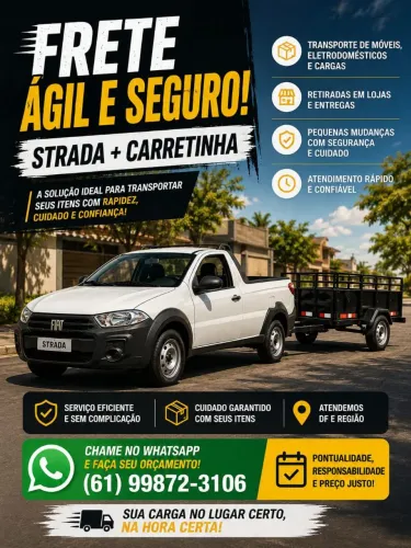 Frete/Mudanças Ágil E Seguro! DF e Entorno