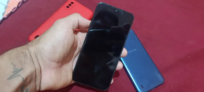 Samsung A01, display zerado, sem trincos. Faltando apenas uma bateria nova.